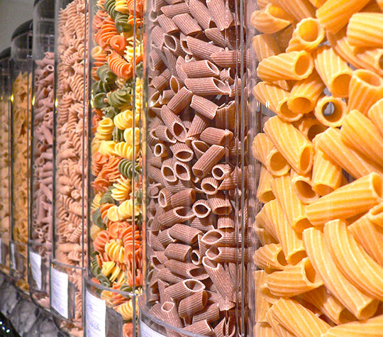 Pasta artigianale venduta a peso